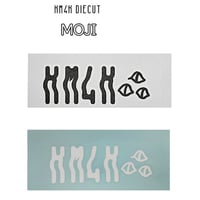 KM4K ステッカー カモシカ　DIECUT STICKER “MOJI” （BLACK　WHITE）