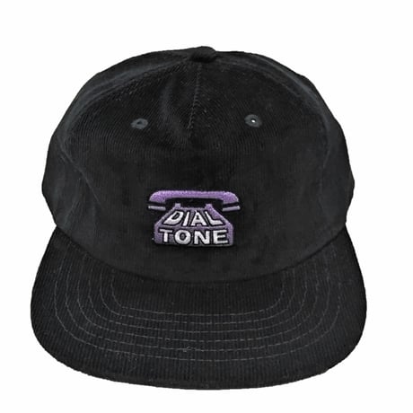 DIAL TONE WHEELS キャップ　Dial Logo Corduroy Snapback Cap （Black)  ダイアル トーン