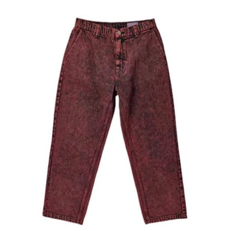 SPITFIRE WHEELS デニム パンツ スピットファイア 赤　SPIT FIRE ETERNAL DENIM PANTS CUSTOM DENIM PANTS （RED OVERDYE）