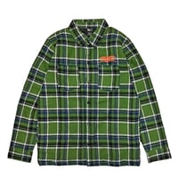 SALE ANTIHERO SKATEBOARDS ジャケット アンタイヒーロー　BASIC EAGLE FLANNEL JACKET （GREEN / BLUE MULTI w）