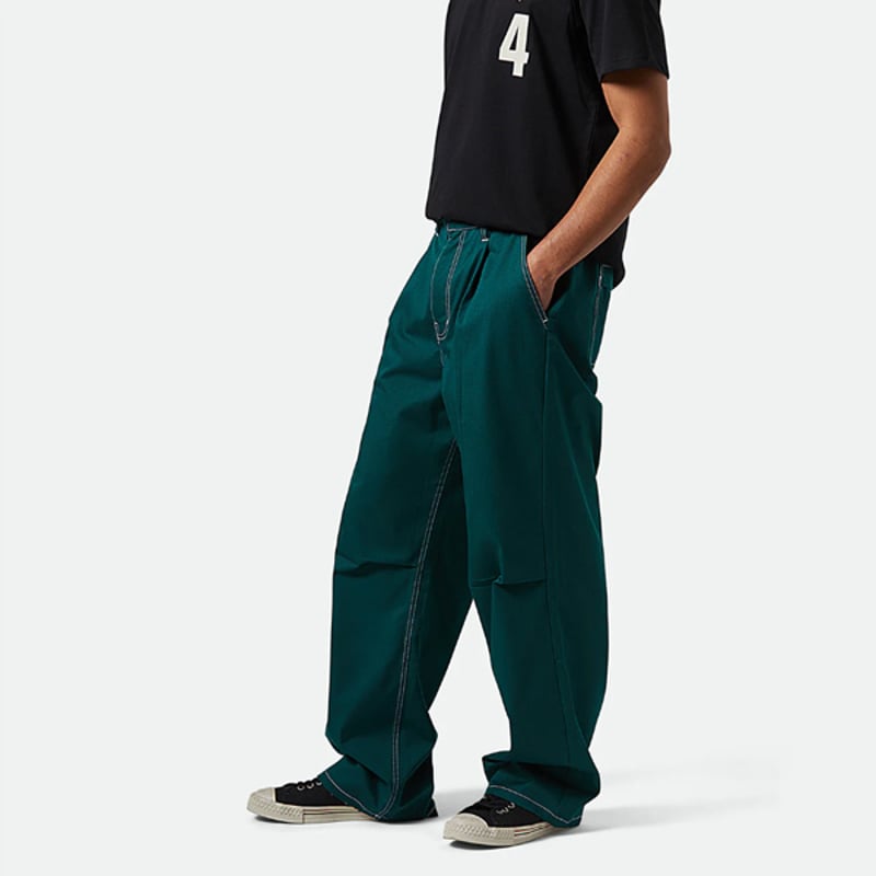 BRIXTON バギーフィットパンツ パンツ ブリクストン グリーン