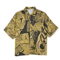 SALE 半額 POLAR SKATE CO シャツ 半袖 ポーラー　EMILE ART SHIRT （YELLOW/BLACK）