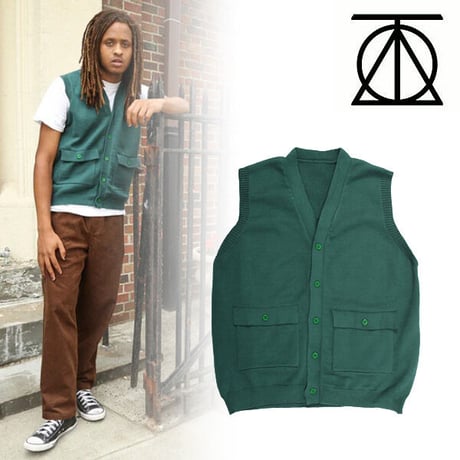 THEORIES ベスト　THEORIES SHIER SWEATER VEST （ALPINE） メンズ セオリーズ