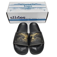 ANTIHERO SKATEBOARDS サンダル アンタイヒーロー　ANTI HERO BASIC EAGLE SLIDE SANDAL (BLACK / GOLD) スライドサンダル メンズ