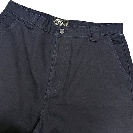 REAL SKATEBOARDS  リアル スケートボード　TOUGH THREADS PANT CUSTOM CANVAS PANTS （NAVY/BLACK）