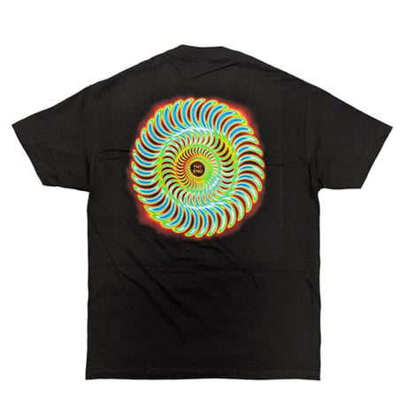 SPITFIRE WHEELS Tシャツ  半袖 黒 スピットファイア　SPIT FIRE RADIOACTIVE CLASSIC SWIRL S/S TEE (BLACK)