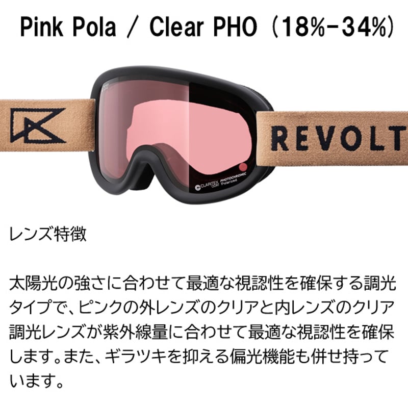 Revolt ゴーグル 緑 ミラーレンズ