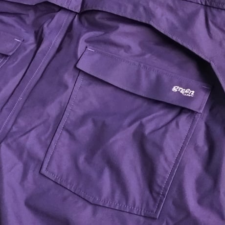 24-25 スノーパンツ スノーボードウェア メンズ レディース グリーンクロージング GREEN CLOTHING BIB PANTS  (PURPLE)