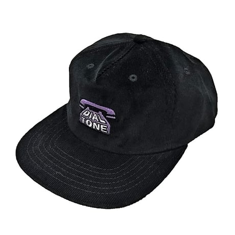 DIAL TONE WHEELS キャップ　Dial Logo Corduroy Snapback Cap （Black)  ダイアル トーン