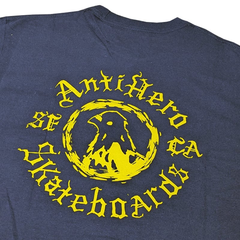 スケートボード ANTI HERO PIGEON MOTION POCKET L/S TEE ANTIHERO SKATEBOARDS Tシャツ アンタイヒーロー ネイビー 長袖