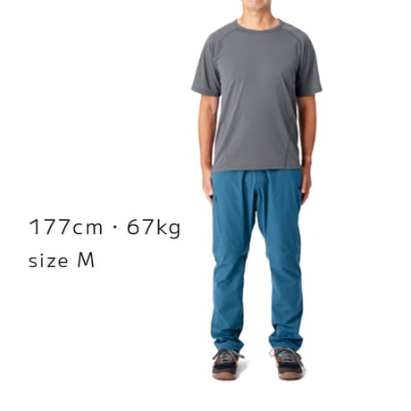 TETON BROS. ティートンブロス トップス ベースレイヤー ショートスリーブ　TETONBROS PPP S/S （Gunmetal） Men