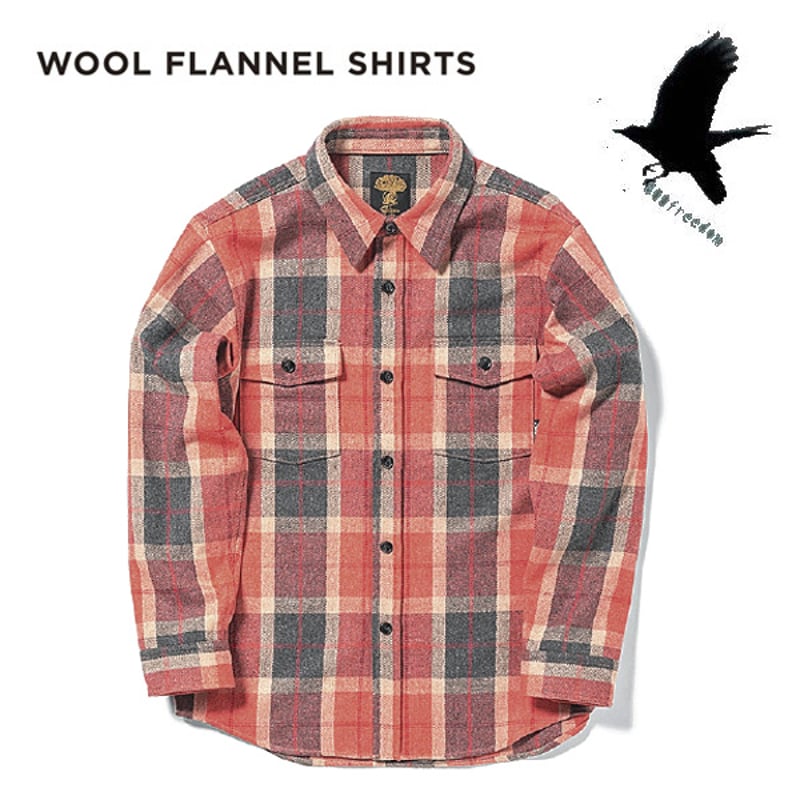 グリーンクロージング　ネルシャツ 25-26 フランネルシャツ グリーンクロージング GREEN CLOTHING WOOL F