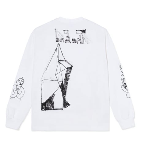 POLAR SKATE CO Tシャツ 長袖 ポーラー メンズ ホワイト　LS Tee  The End （White）