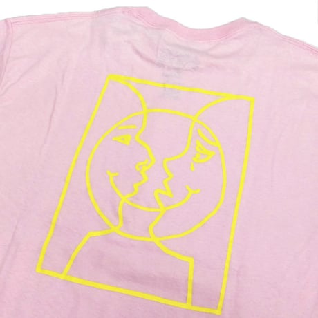 KROOKED Tシャツ クルキッド 半袖 ピンク　KROOKED SKATEBOARDS MOONSMILE RAW S/S TEE （LIGHT PINK）
