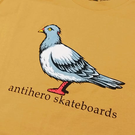 SALE ANTIHERO SKATEBOARDS Tシャツ アンタイヒーロー 半袖　BIG PIGEON S/S TEE (GINGER)