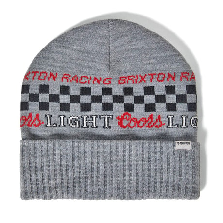 BRIXTON ビーニー ブリクストン ニット帽　BRIXTON COORS LIGHT RACING BEANIE （SILVER）
