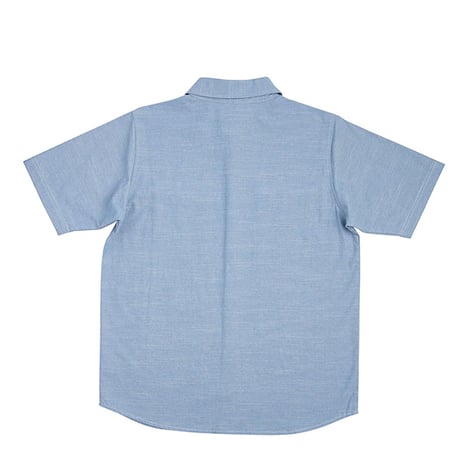 INDEPENDENT SKATEBOARD  シャツ 半袖 インディペンデント ブルー　Groundwork Mens Independent Work Shirt （Denim Chambray）