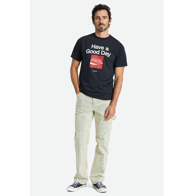 BRIXTON ブリクストン　ストライプパンツ 楽天市場】ブリクストン パンツ BRIXTON COCA-COLA CARPENTER