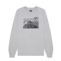 HOCKEY Tシャツ 長袖 ロンT SKATEBOARDS ホッケー　Dragon Slayer L/S Tee （Heather Grey）
