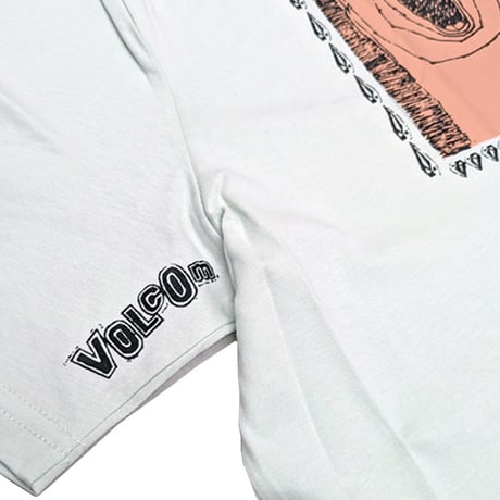 VOLCOM ボルコム Tシャツ 半袖 ライトグリーン系 メンズ　Crazybal T-shirt （CLOUD BLUE）
