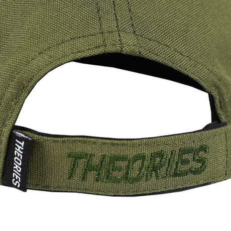 THEORIES CAP セオリーズ キャップ 緑　Theories LANTERN Velcro Strapback Hat （Duck Canvas Olive）