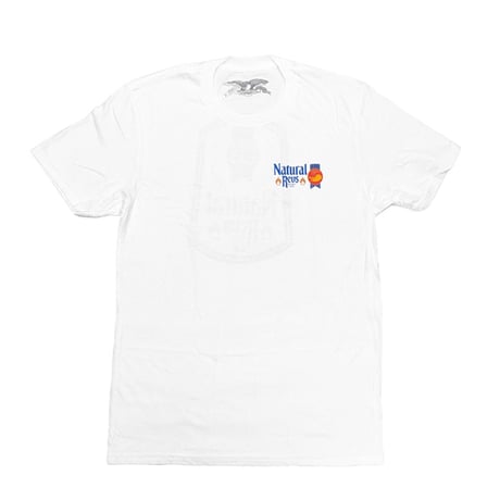 ANTIHERO SKATEBOARDS Tシャツ アンタイヒーロー 白 半袖　NATTY REVS S/S TEE （WHITE）