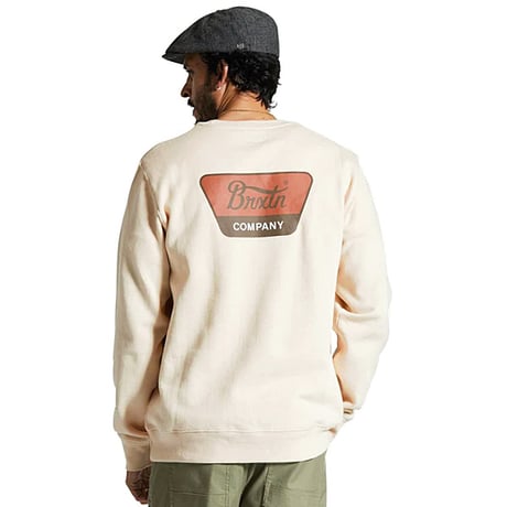 BRIXTON スウェット ブリクストン メンズ アイボリー　LINWOOD CREW SWEAT （Whitecap/Terracotta/Sepia）
