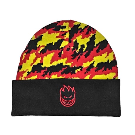 SPITFIRE WHEELS ビーニー スピットファイア　SPIT FIRE BIGHEAD FLAME CUFF BEANIE （BLACK / RED / YELLOW）