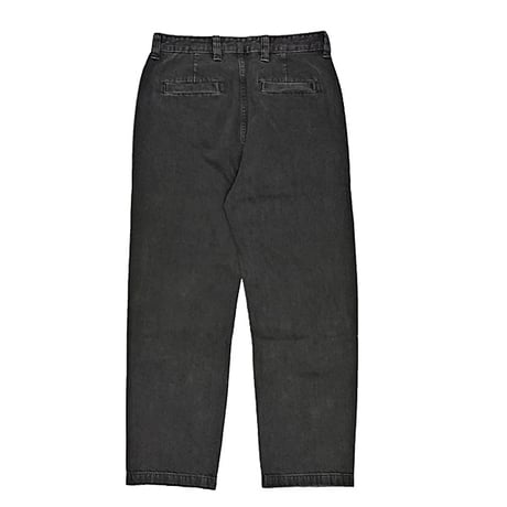 SALE KROOKED パンツ クルキッド　KROOKED SKATEBOARDS EYES DENIM TWILL PANTS （BLACK）
