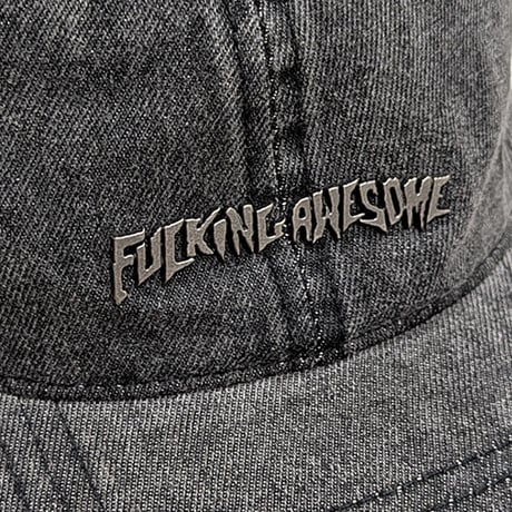 FUCKING AWESOME CAP ファッキンオーサム キャップ　FUCKINGAWESOME Metal Stamp Logo 6P Hat (Black)