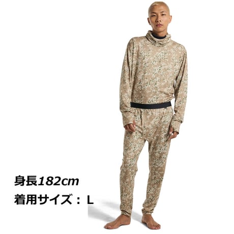 BURTON メンズ スノーボード インナー Men's Burton Midweight Base Layer Pants （Snowfall Camo) メンズ インナーパンツ 24-25