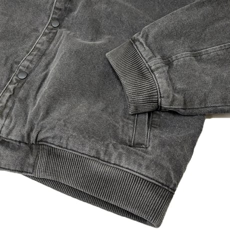 FORMER ジャケット フォーマー　FORMER AG DENIM VARSITY JACKET (BLACK)