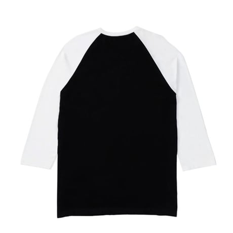 1910 9teenten Tシャツ ラグラン ブラックｘホワイト　1910 Ojo Rojo LS Raglan Tee （Black/White） 7分袖 ナインティーン テン
