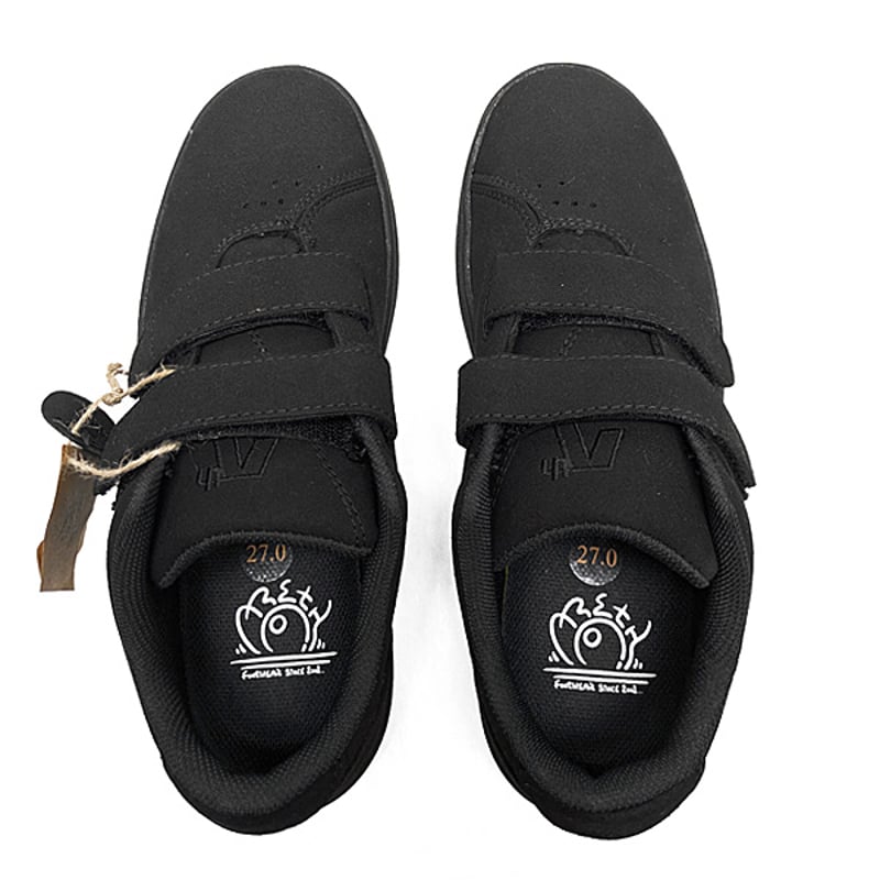 AREth I velcro Black Vegan Suedeオールブラック AREth スニーカー AREth I velcro （Black Vegan Suede）