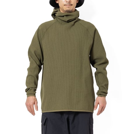 241 トゥーフォーワン エリア241 - ワッフルフーディー 241 TWO FOR ONE WAFFLE HOODIE（カーキ　アッシュ）
