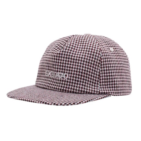 GX1000 キャップ ジーエックスセン CAP　Mini OG Logo Houndstooth Hat （White / Black）