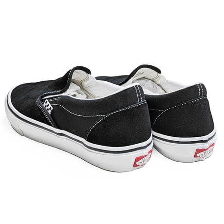 VANS スケート スリッポン バンズ 　SKATEBOARDING SKATE SLIP-ON SHOES（BLACK/WHITE） VN0A5FCAY28