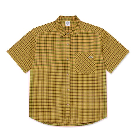 POLAR SKATE CO シャツ 半袖 ポーラー　Mitchell Shirt （Yellow）
