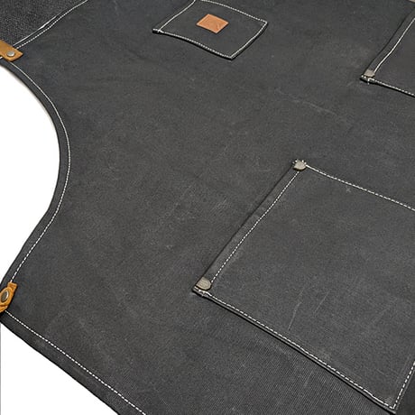 SALE BRIXTON エプロン ブリクストン　DONE PROPER APRON （Black Canvas　Railroad Stripe/Denim）
