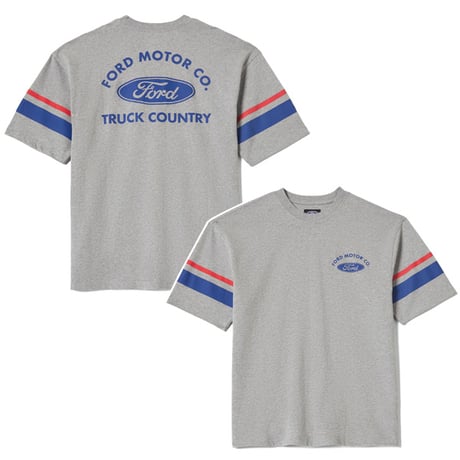 BRIXTON Tシャツ 半袖 グレー ブリクストン メンズ　FORD TRUCK COUNTRY JERSEY （HEATHER GREY）
