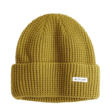 ビーニー オータム スノー スノーボード  AUTUMN HEADWEAR Waffle Beanie  （Olive Ocre）