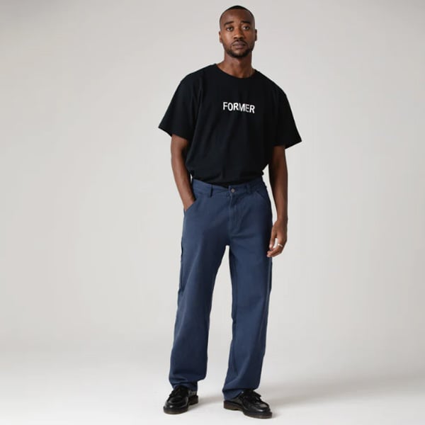 PURPLE DESIGN INC. DECEMBERMAY パンツ 黒 New Era x mastermind WORLD Oversized Piping Track Pants