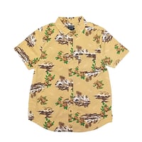 SALE BRIXTON シャツ 半袖 ブリクストン　CHARTER PRINT S/S WVN SHIRT（STRAW/PARADISE）