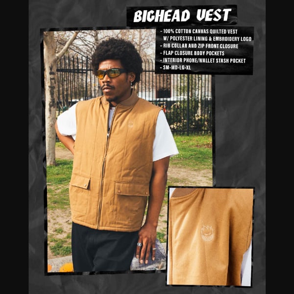 トップス SPITFIRE BIGHEAD VEST CUSTOM CANVAS VEST fit=scale-down,w=1200