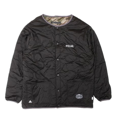 POLER ✕ AFDICEGEAR 　POLeR ポーラー AFDICEGEAR エーエフディー アイスギア ジャケット　REVERSIBLE QUILTED JACKET （BLACK）
