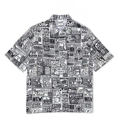SALE POLAR SKATE CO シャツ 半袖 ポーラー　CLASSIFIEDS SHIRT （BLACK / WHITE）