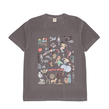 FUCKING AWESOME ファッキンオーサム Tシャツ 半袖 グレー　Yes this is my preferred reality (ya dumb bitch) Tee（Pepper）
