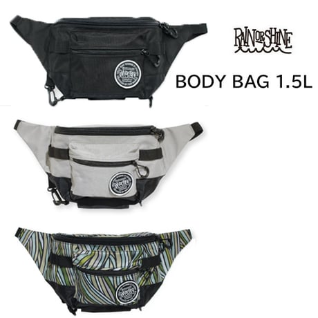 23-24 ボディバッグ レインオアシャイン RAIN OR SHINE BODY BAG 1.5L 【BLACK　GRAY　FLOW(DKC)】