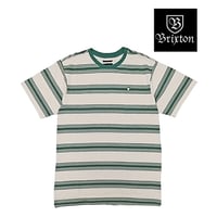 SALE BRIXTON Tシャツ 半袖 ブリクストン メンズ　HILT SHIELD S/S KNIT TEE（WHITECAP/SPRUCE）