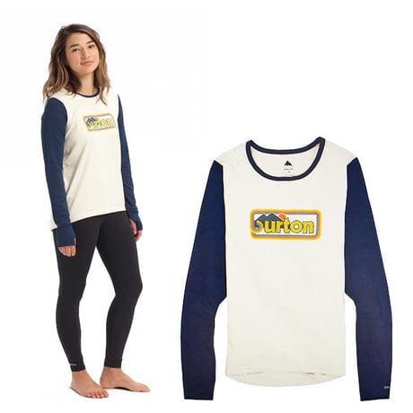 【S Mサイズ】BURTON レディース インナー Women's Burton Base Layer Tech T-Shirt （Almond Milk)